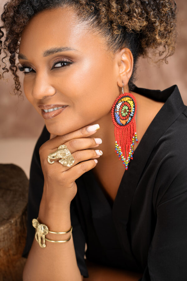 Boucles Massai rouge