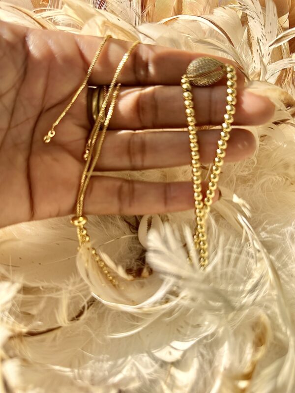 Chaine cauri strass