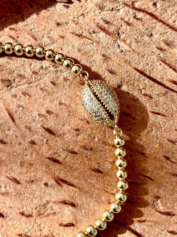 Chaine cauri strass – Image 2
